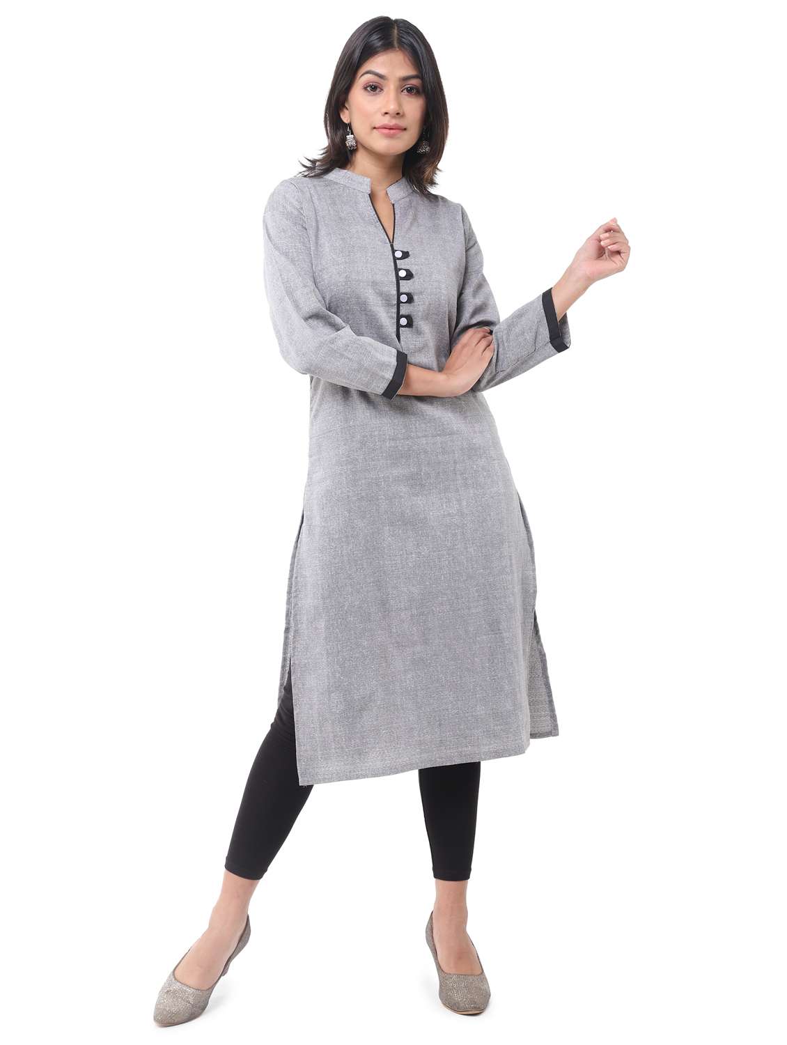 women pack of 2 solid straight kurta combo - 21585159 -  Standard Image - 1