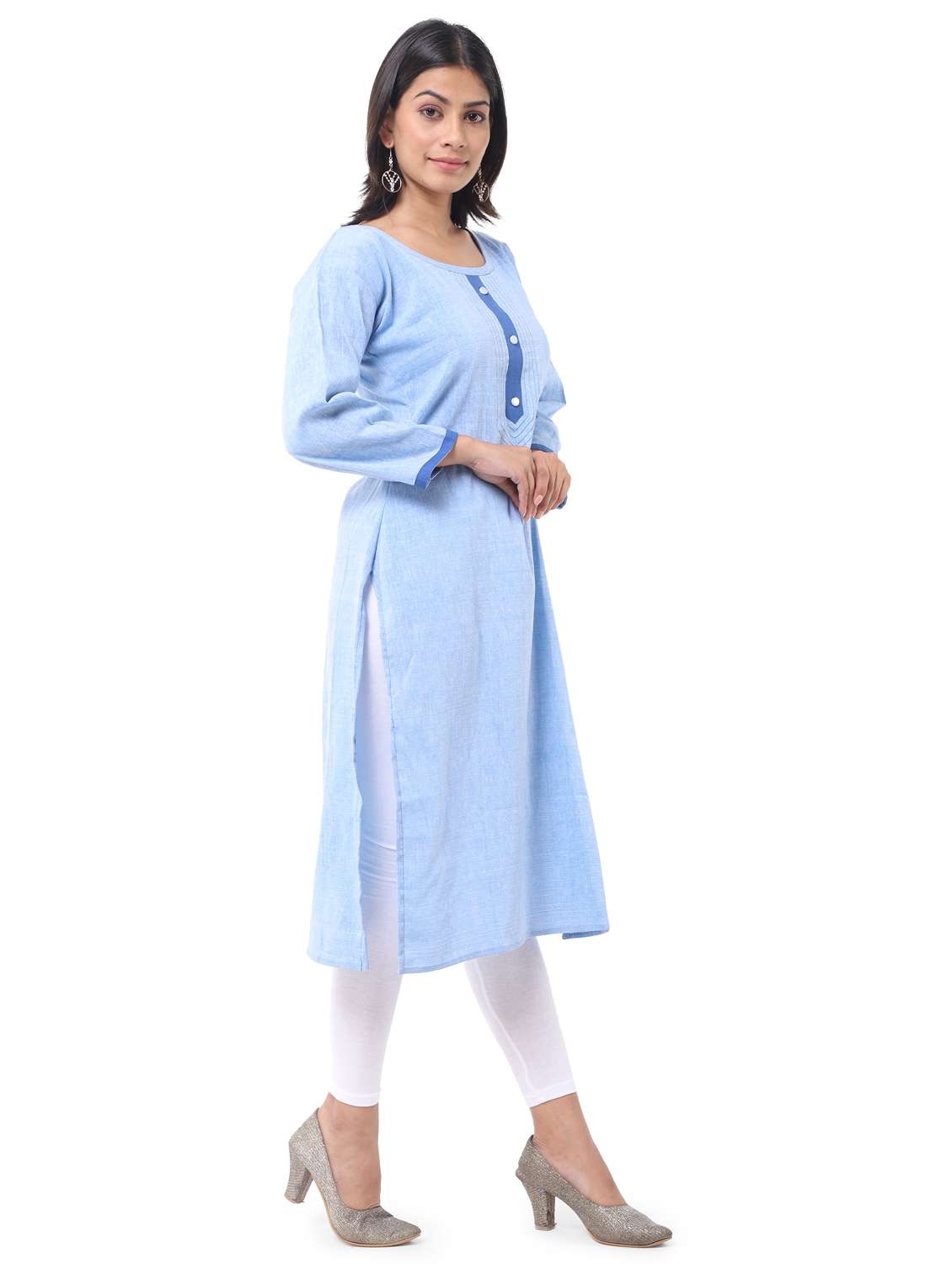 women pack of 2 solid straight kurta combo - 21585171 -  Standard Image - 6