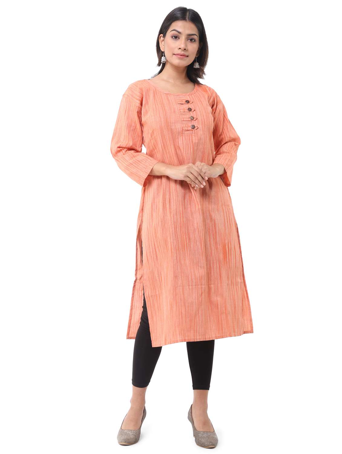 women pack of 2 solid straight kurta combo - 21585183 -  Standard Image - 1