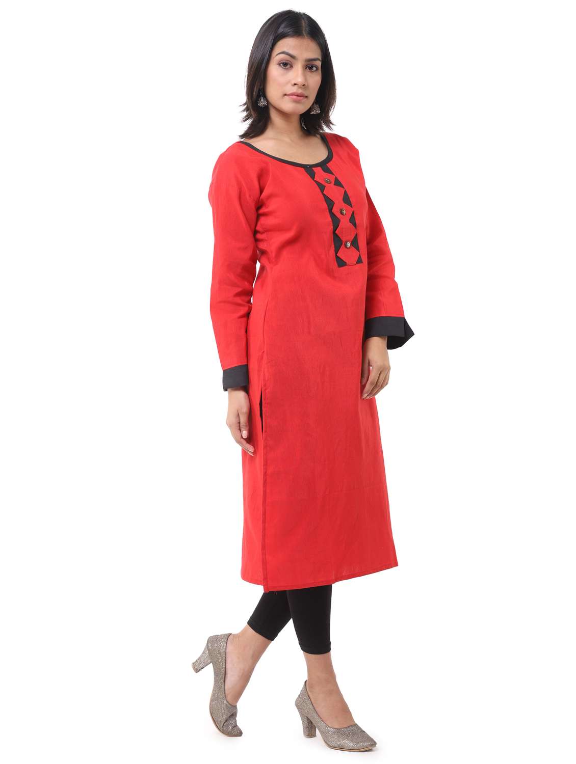 women pack of 2 solid straight kurta combo - 21585189 -  Standard Image - 6