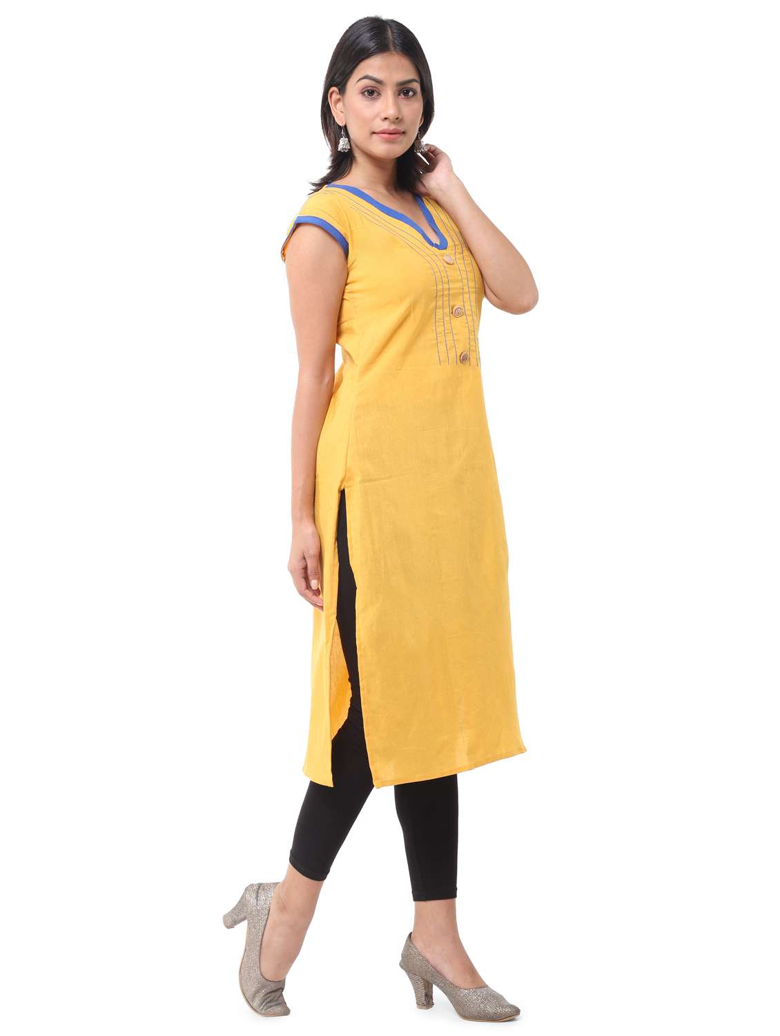 women pack of 2 solid straight kurta combo - 21585201 -  Standard Image - 6