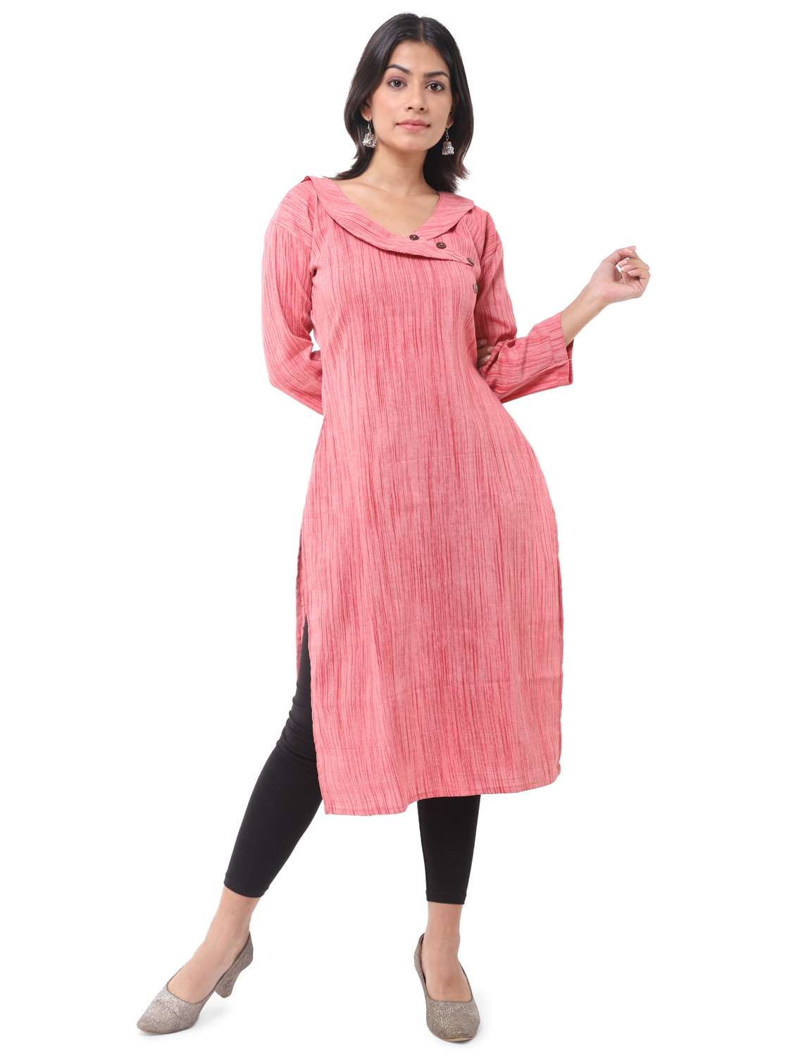  women pack of 2 solid straight kurta combo - 21585206 -  Standard Image - 1