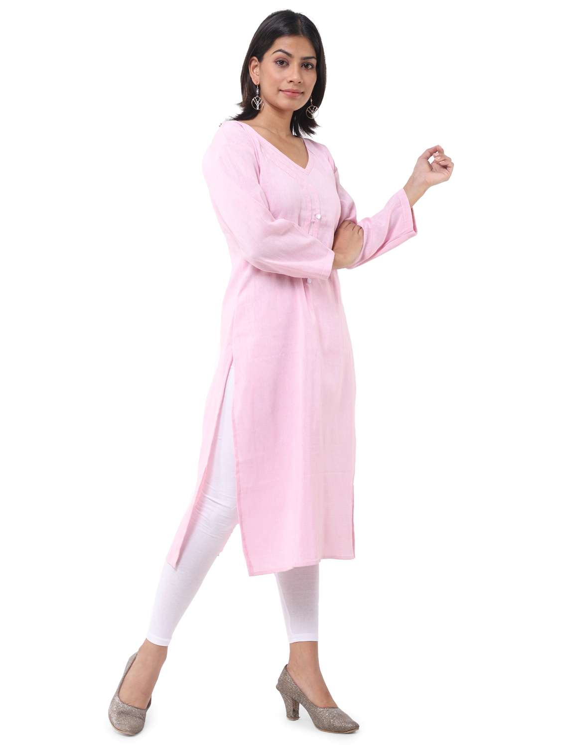  women pack of 2 solid straight kurta combo - 21585243 -  Standard Image - 6