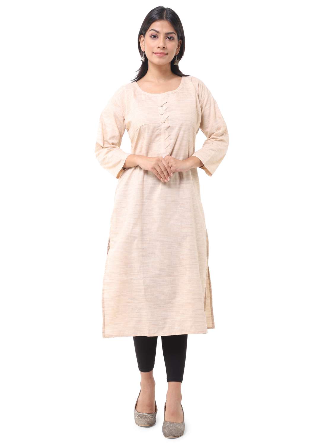  women pack of 2 solid straight kurta combo - 21585261 -  Standard Image - 1