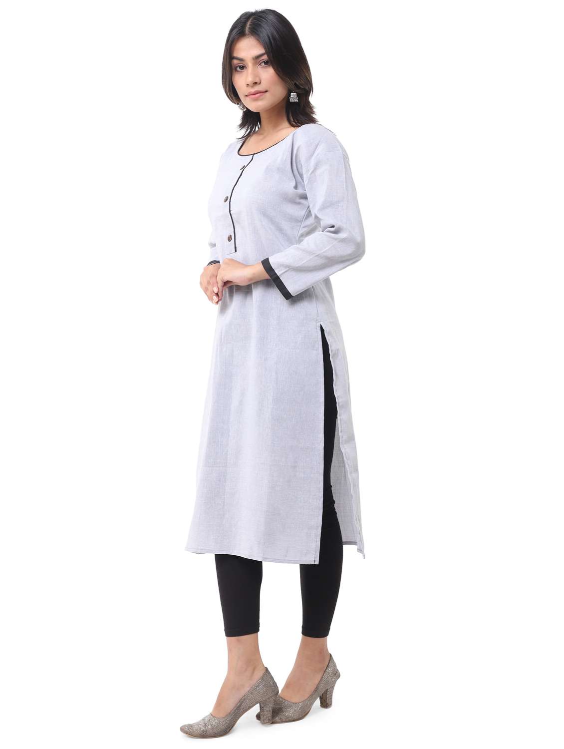  women pack of 2 solid straight kurta combo - 21585271 -  Standard Image - 6