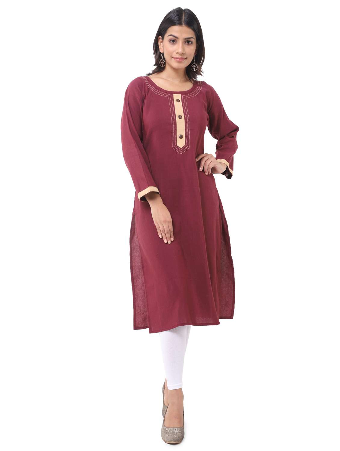 women pack of 2 solid straight kurta combo - 21585288 -  Standard Image - 6
