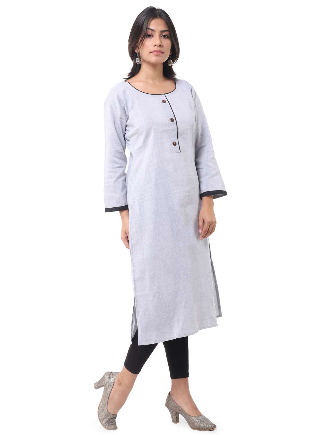 women pack of 2 straight kurta combo - 21585317 -  Standard Image - 1