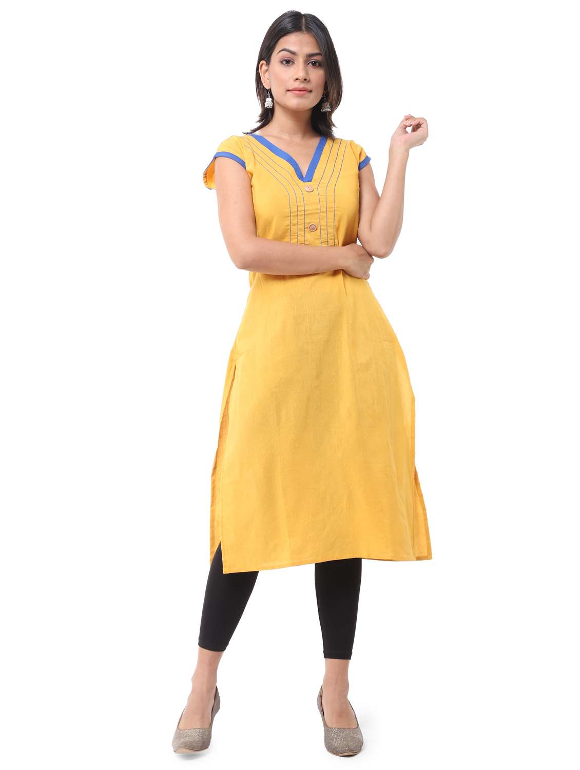 women pack of 2 straight kurta combo - 21585337 -  Standard Image - 1