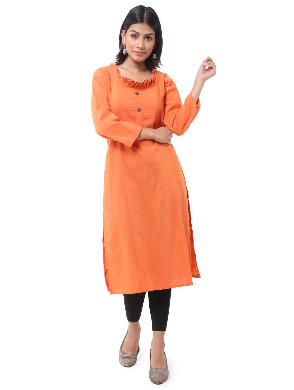 women pack of 2 solid straight kurta - 21585349 -  Standard Image - 1