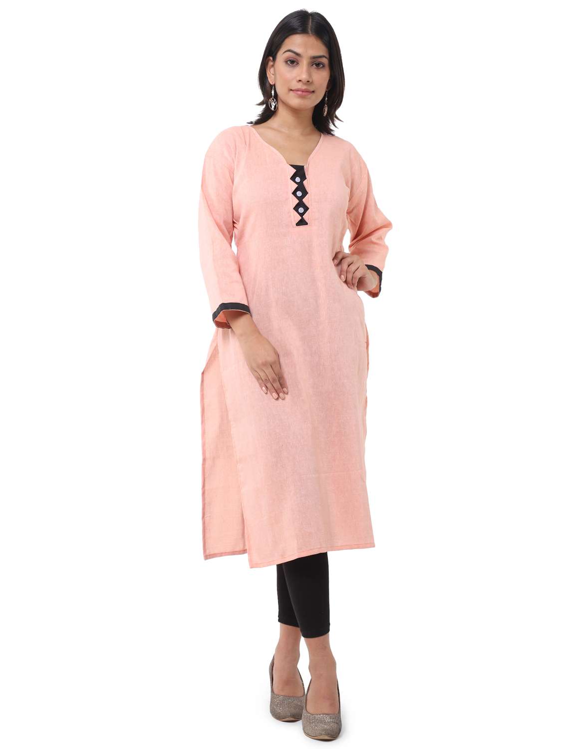 women pack of 2 solid straight kurta - 21585359 -  Standard Image - 1