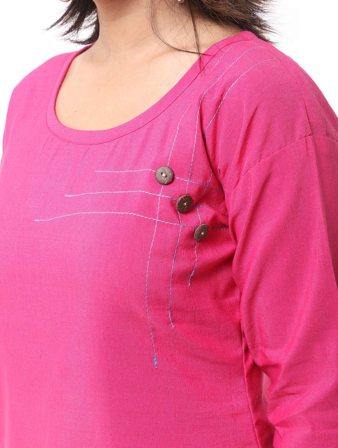 women pack of 2 solid straight kurta - 21585378 -  Standard Image - 4
