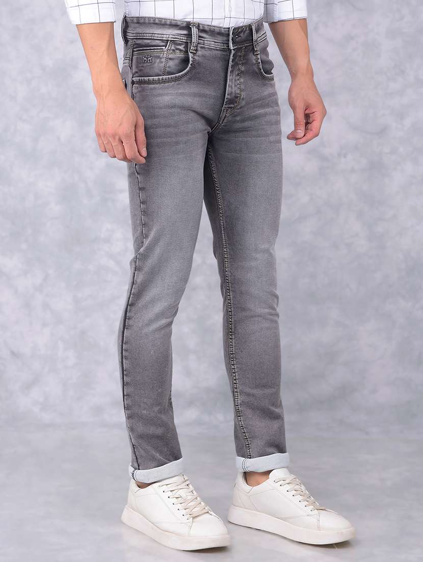 men slim fit mid rise denim jeans - 21585536 -  Standard Image - 1