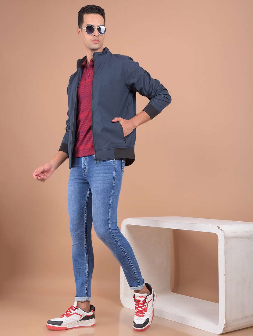 men skinny fit mid rise denim jeans - 21585551 -  Standard Image - 4