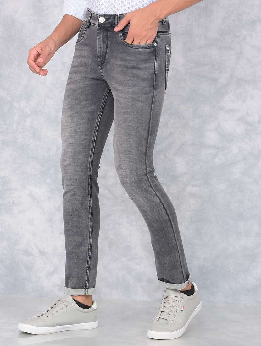 men slim fit mid rise denim jeans - 21585552 -  Standard Image - 1