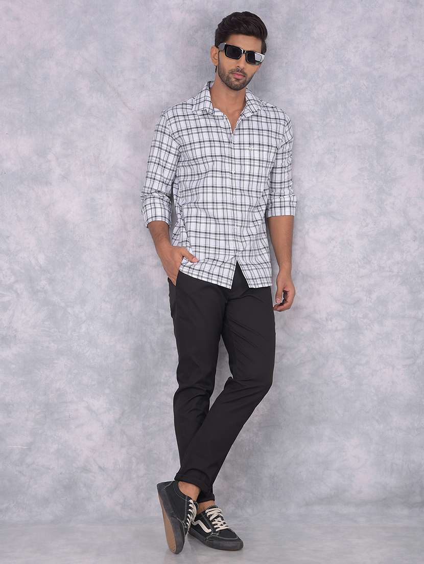 men checkered regular fit casual shirt - 21585649 -  Standard Image - 4