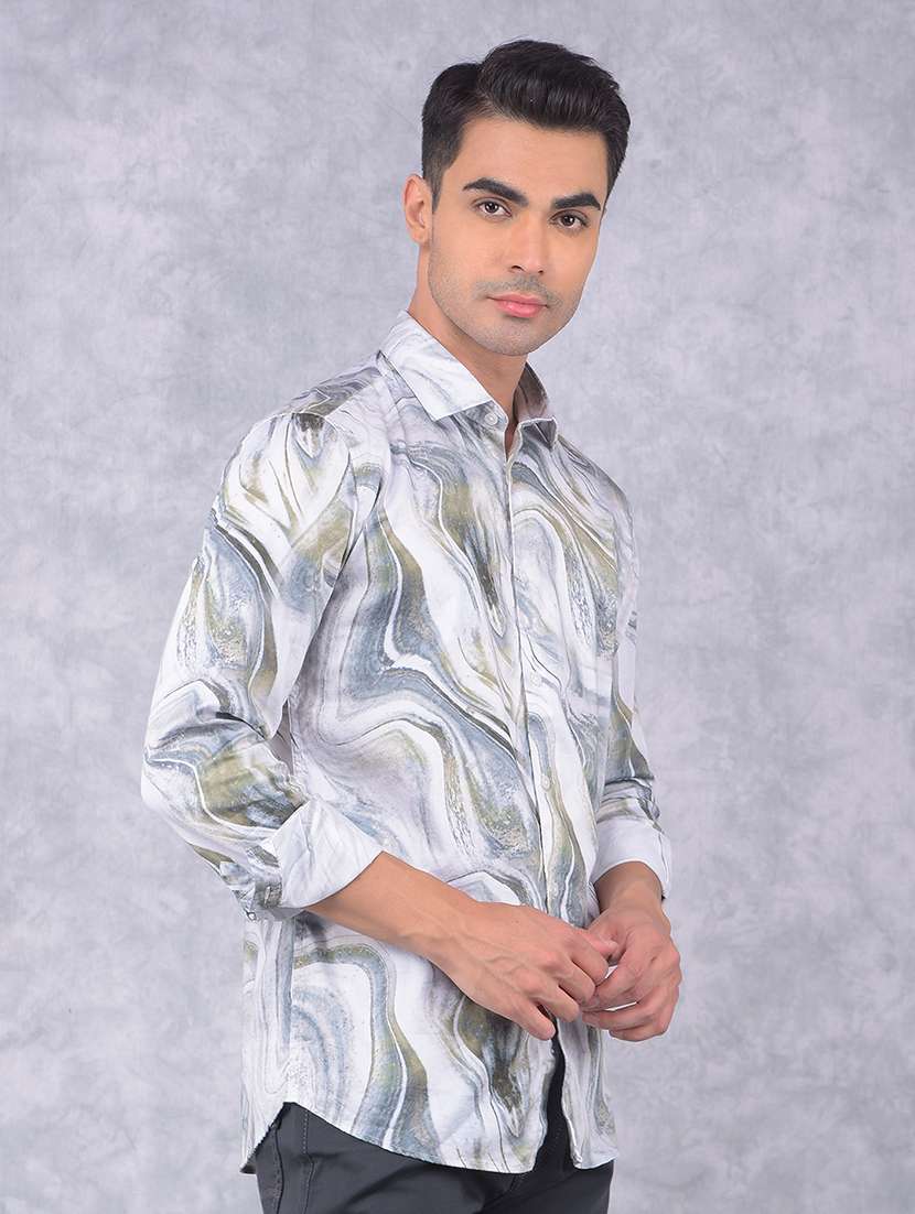 men printed regular fit casual shirt - 21585657 -  Standard Image - 1