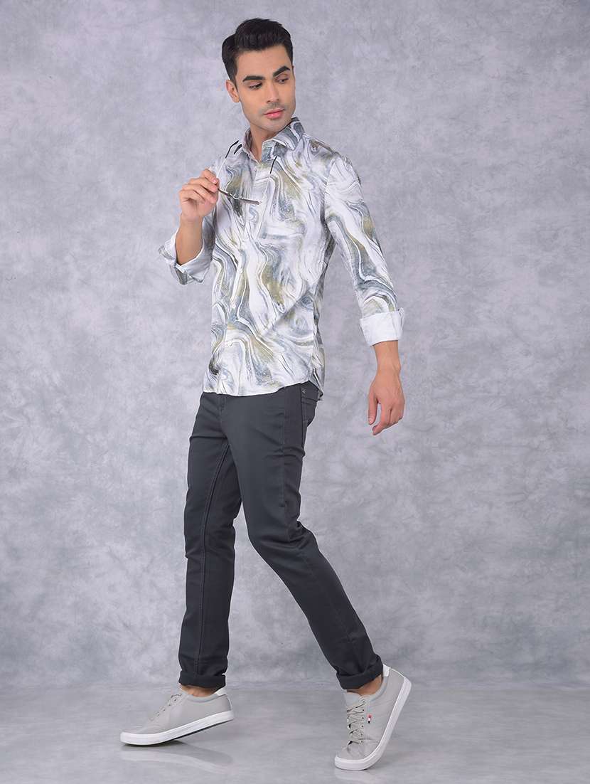 men printed regular fit casual shirt - 21585657 -  Standard Image - 4