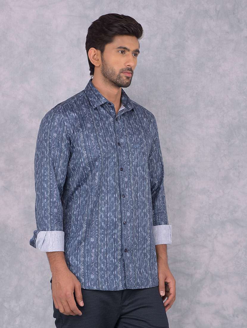 men printed regular fit casual shirt - 21585660 -  Standard Image - 1