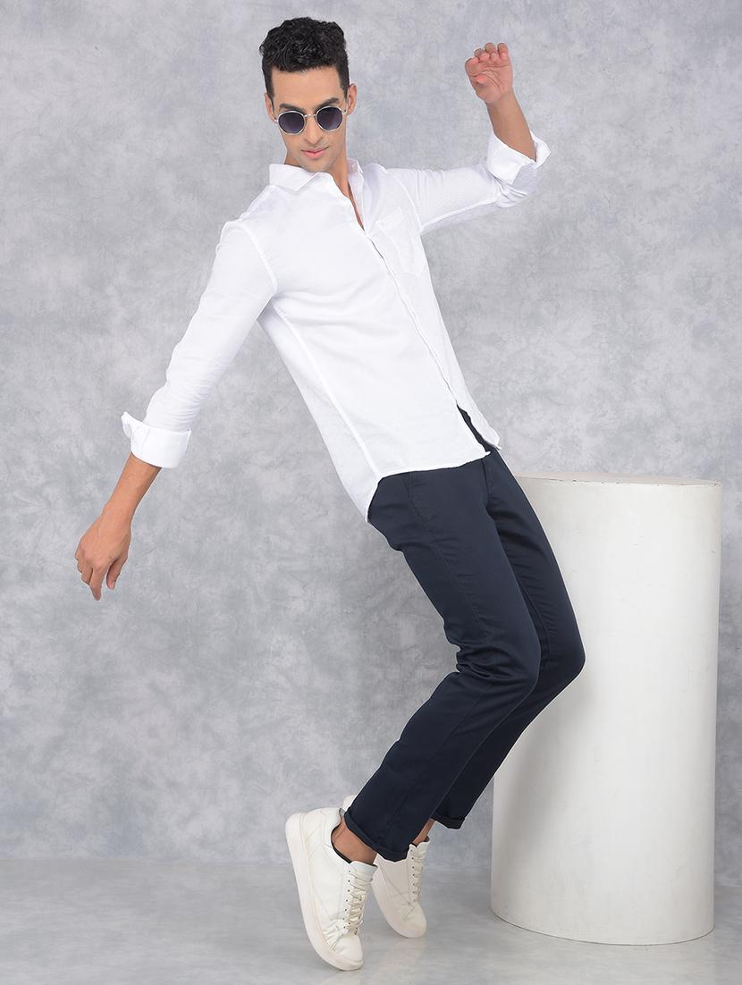 men solid regular fit casual shirt - 21585691 - Standard Image - 4