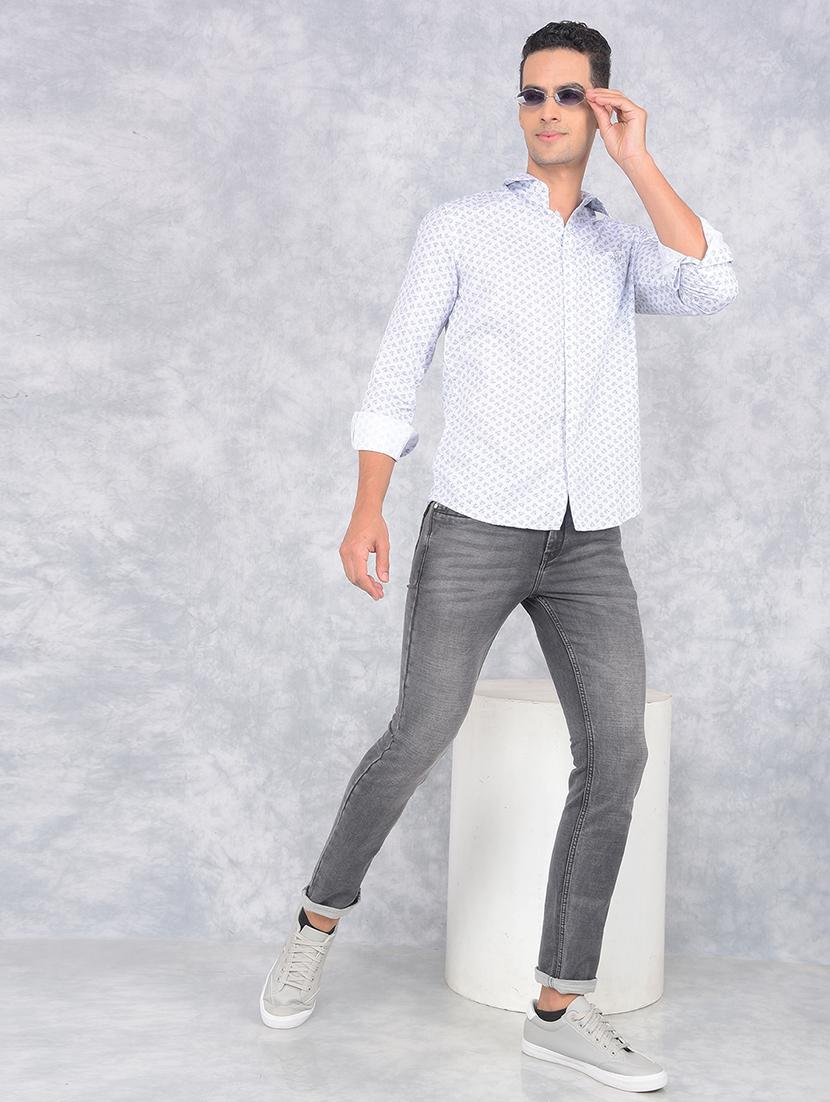 men printed regular fit casual shirt - 21585697 - Standard Image - 6