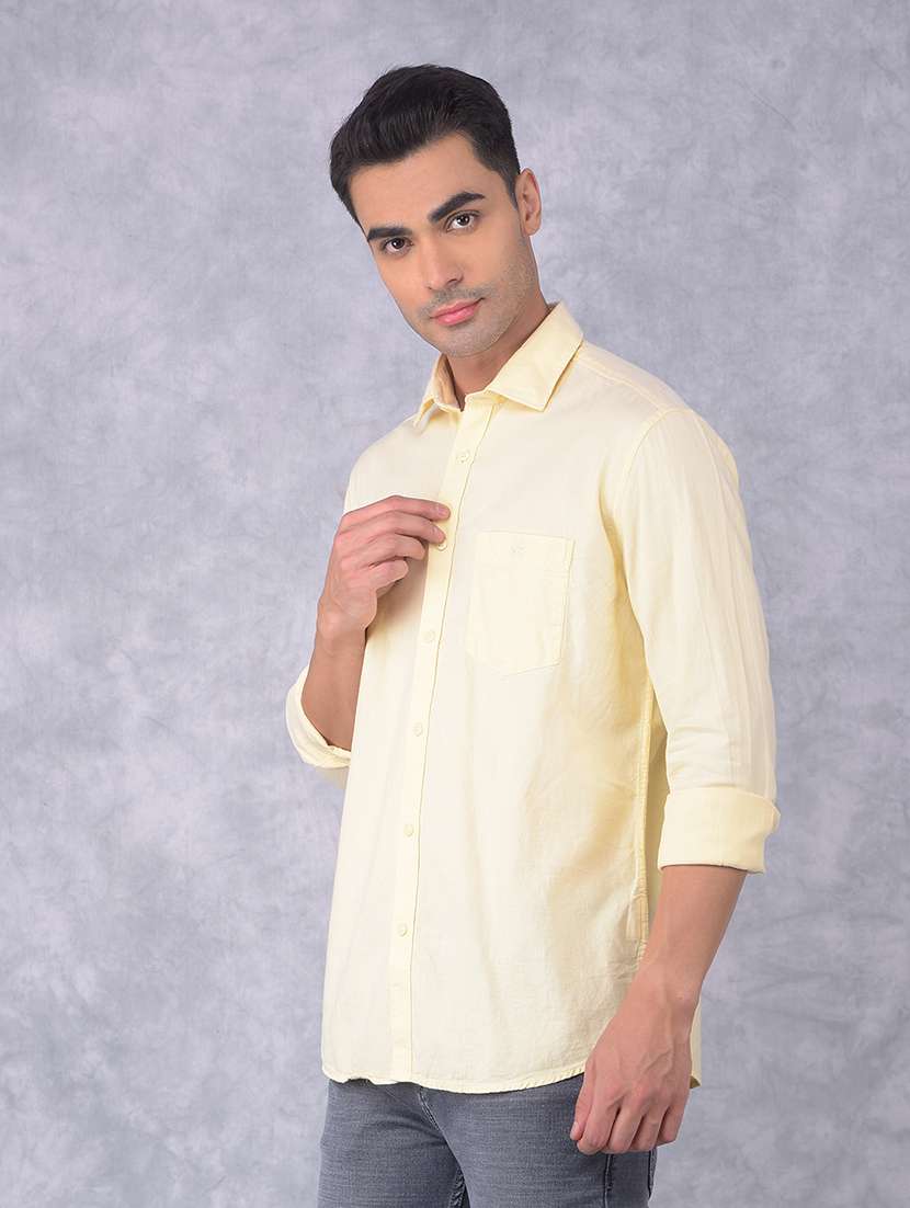 Men Solid Regular Fit Casual Shirt - 21585710 -  Standard Image - 1