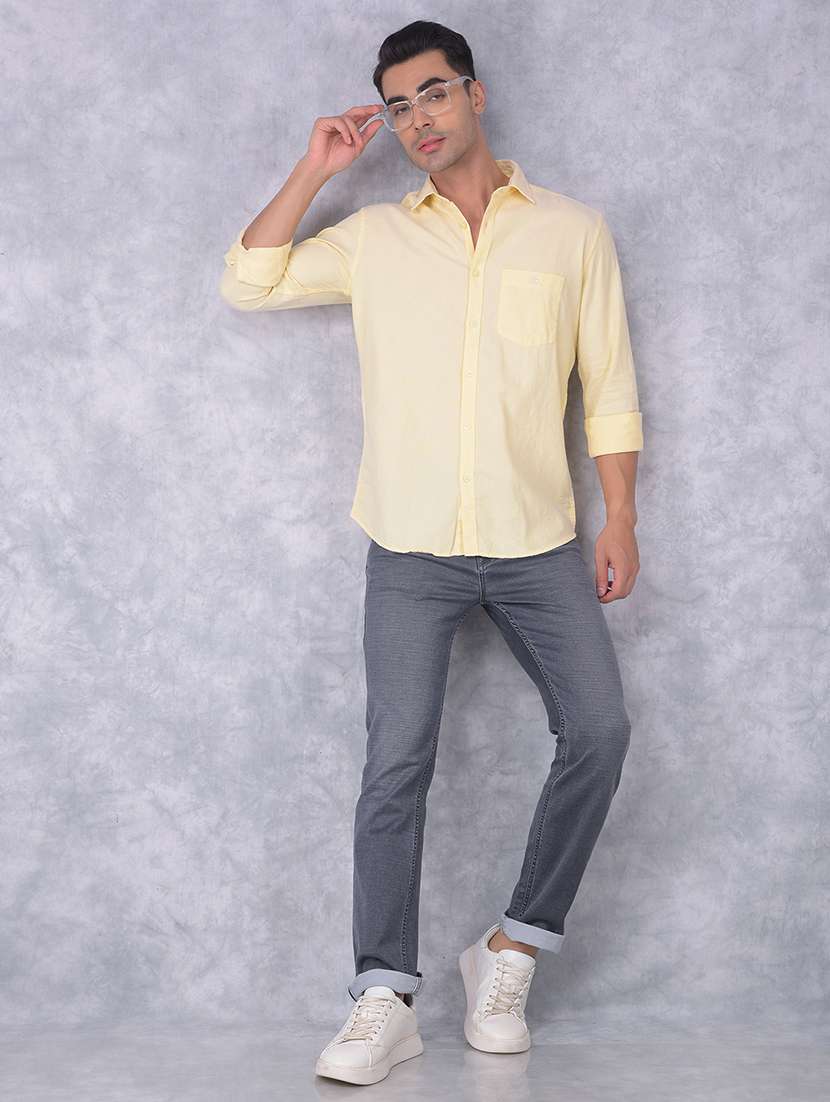 Men Solid Regular Fit Casual Shirt - 21585710 -  Standard Image - 4