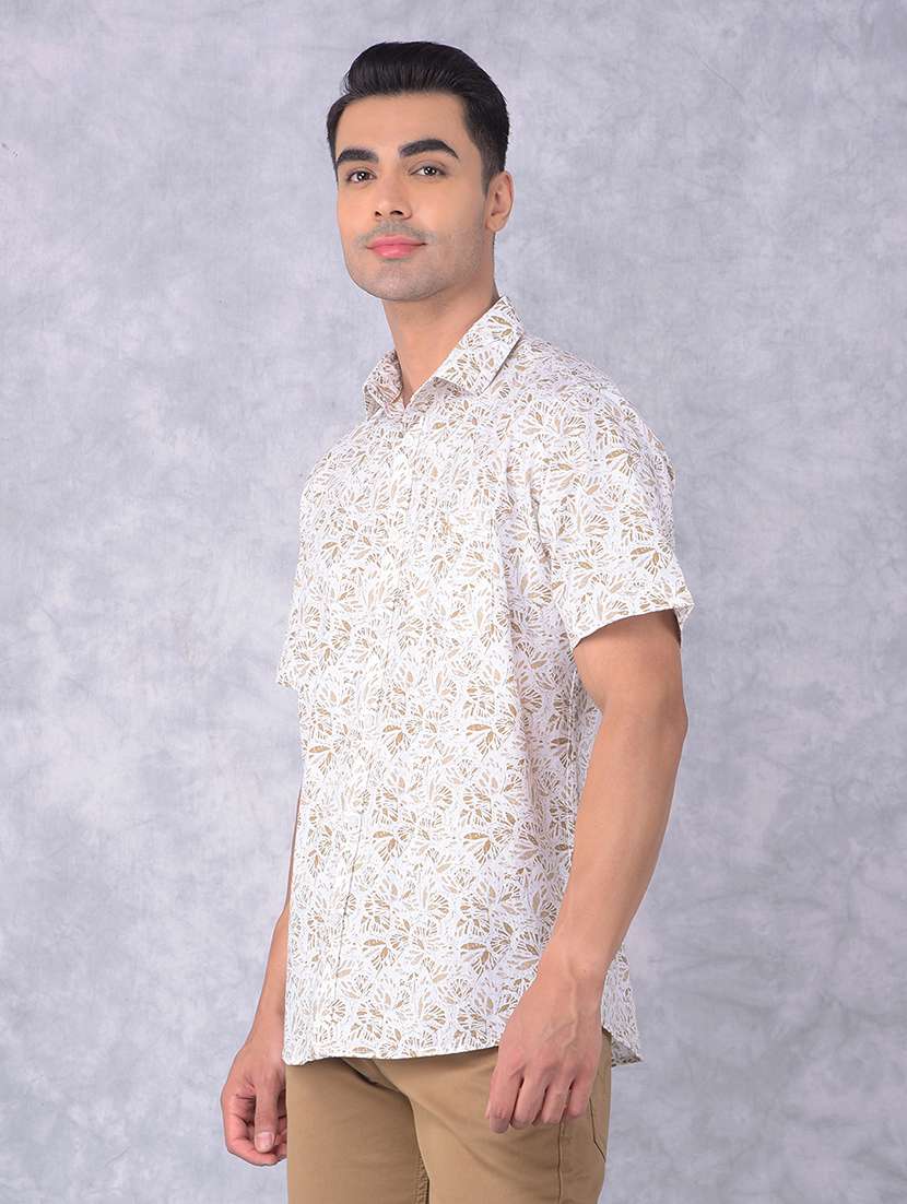 men printed regular fit casual shirt - 21585734 -  Standard Image - 1