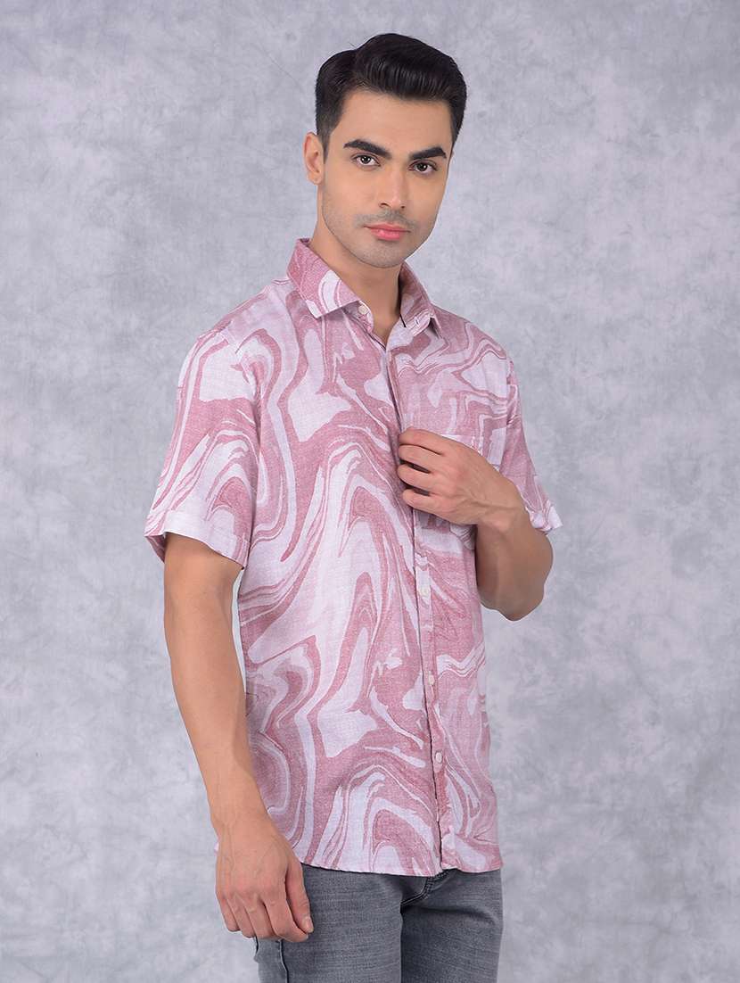 men printed regular fit casual shirt - 21585735 -  Standard Image - 1