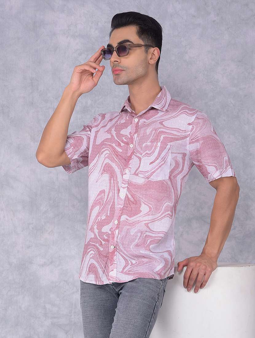 men printed regular fit casual shirt - 21585735 -  Standard Image - 4