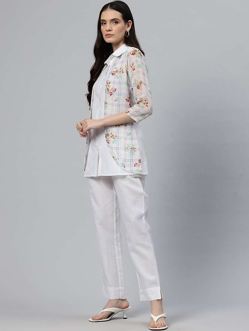 women floral print shirt and trouser co-ord set - 21586259 -  Standard Image - 1