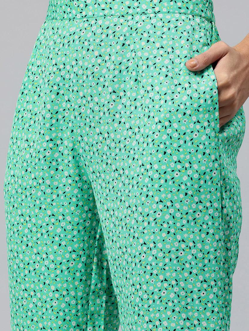 women printed shirt and trouser co-ord set - 21586260 - Standard Image - 4
