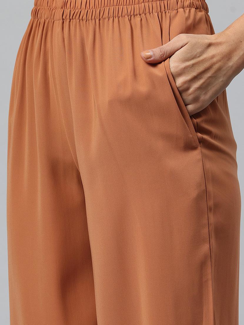 women solid ethnic co-ord set - 21586272 - Standard Image - 4