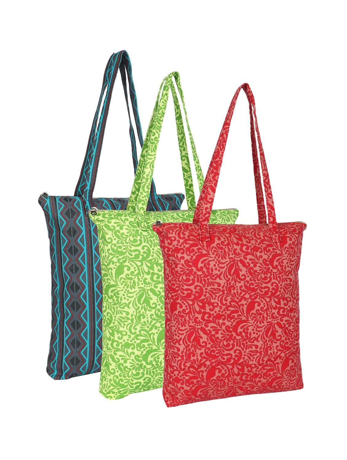 pack of 3 printed tote bags