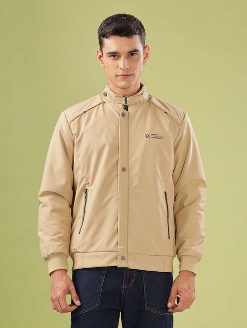 men solid long sleeve bomber jacket - 21586697 -  Standard Image - 0