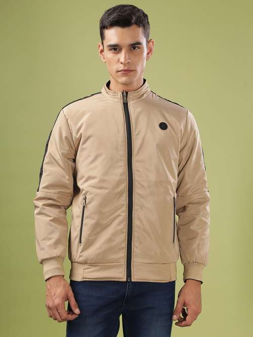 men solid long sleeve bomber jacket - 21586717 -  Standard Image - 0