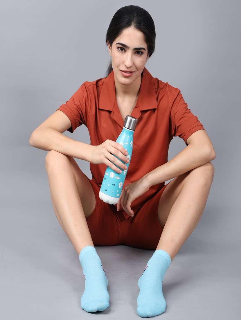 women cotton ankle length socks combo - 21586761 -  Standard Image - 4