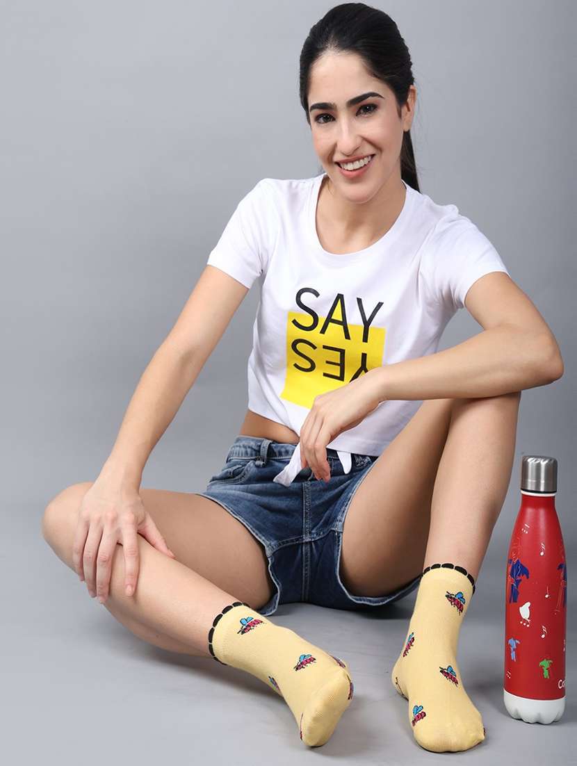 women cotton ankle length socks combo - 21586807 -  Standard Image - 1