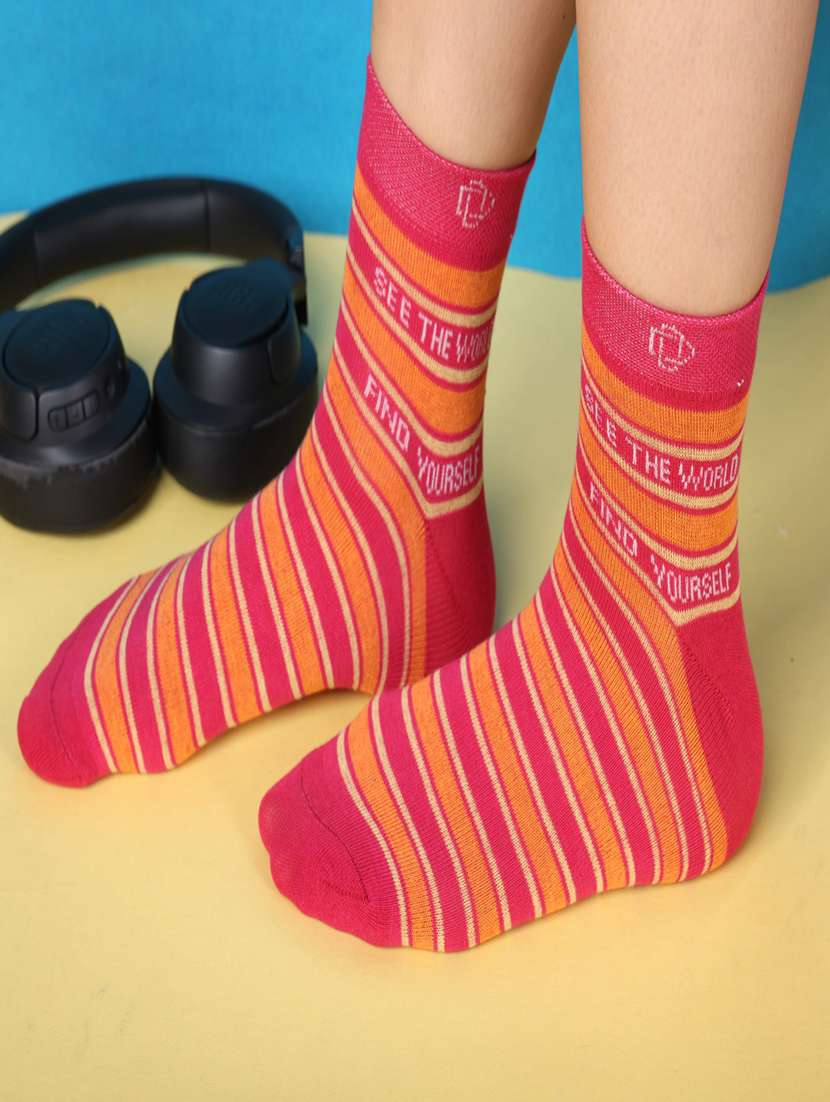 women pack of 3 above ankle length socks - 21586841 -  Standard Image - 4