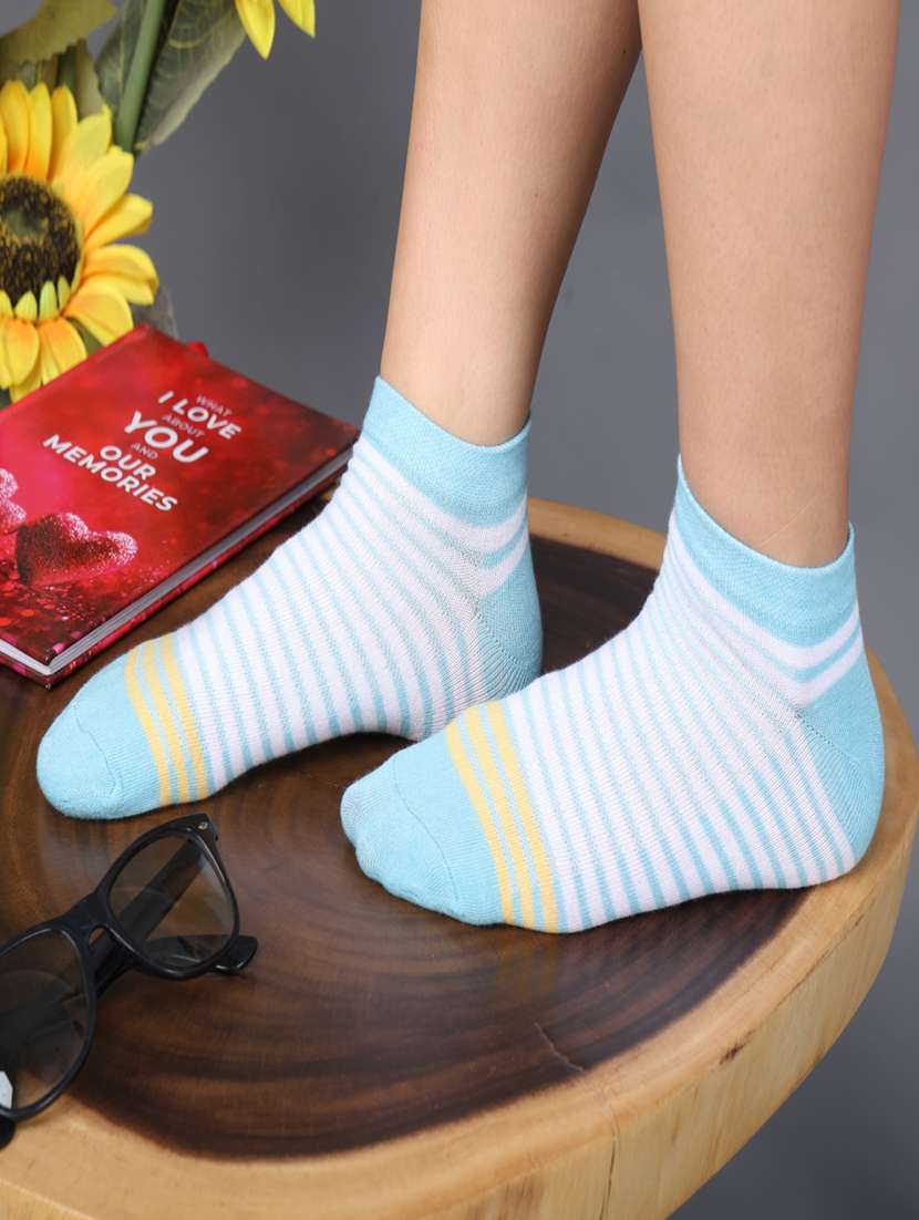 women cotton ankle length socks combo - 21586842 -  Standard Image - 4