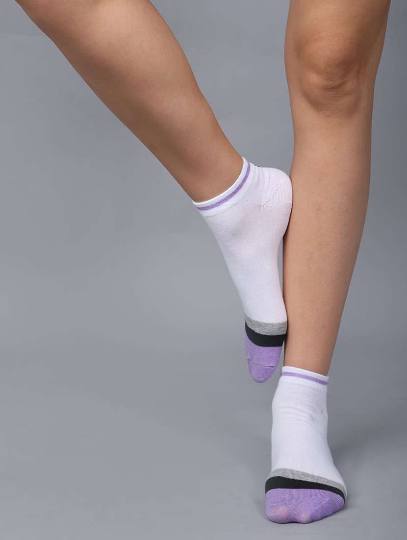 women ankle length combo socks - 21586883 -  Standard Image - 1