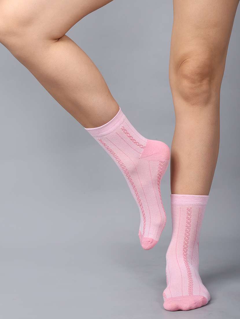 women cotton above ankle length socks combo - 21586890 -  Standard Image - 1