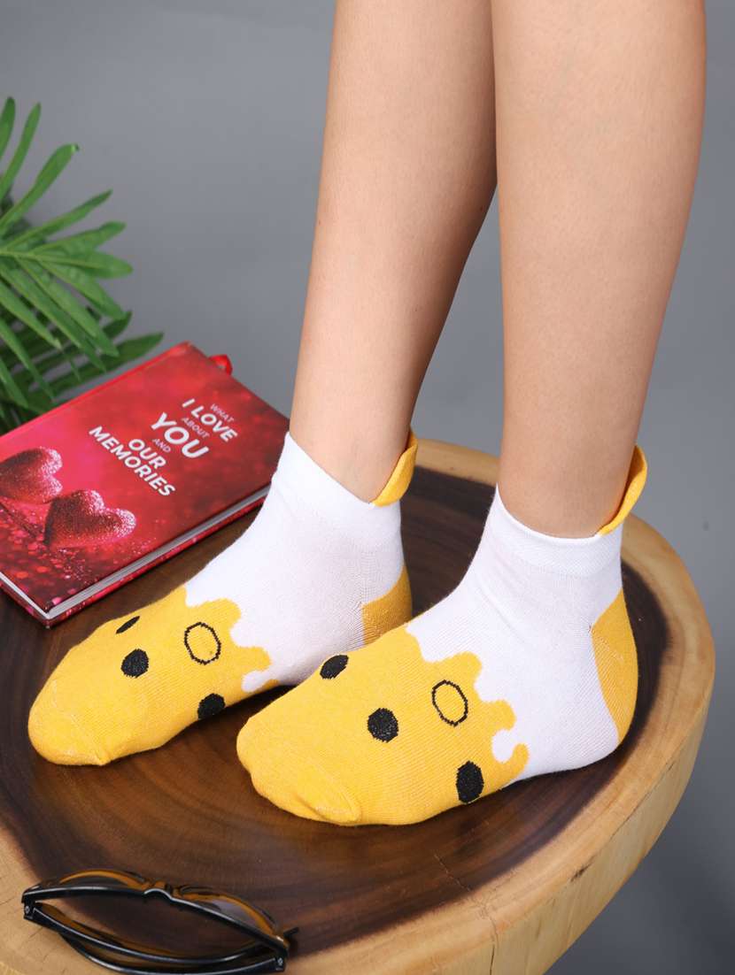 women cotton ankle length socks combo - 21586918 -  Standard Image - 1