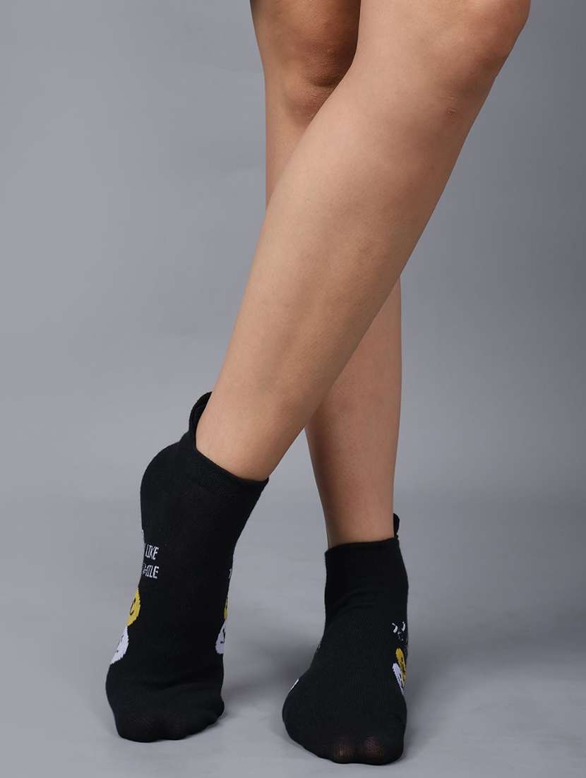 women cotton ankle length socks combo - 21586918 -  Standard Image - 4