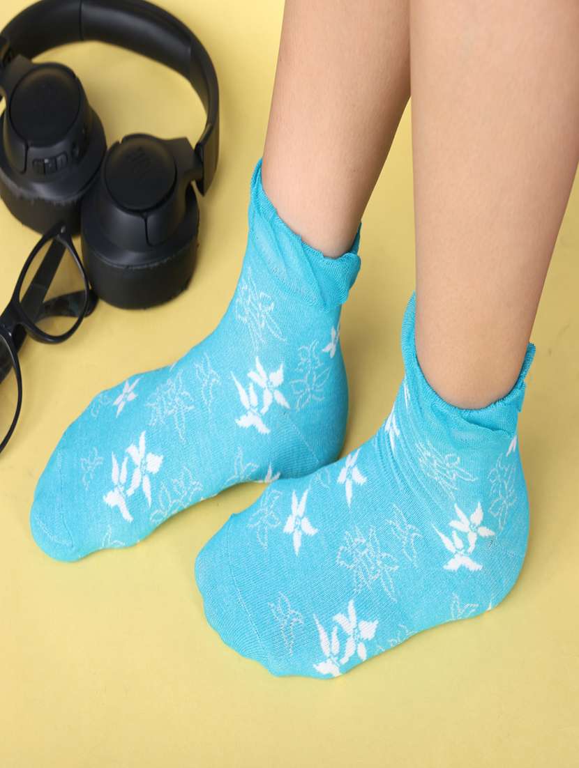 women pack of 3 ankle length socks - 21586945 -  Standard Image - 4