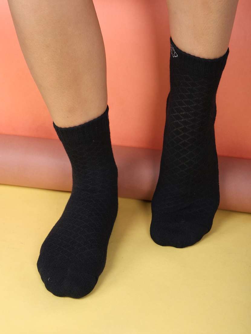 women cotton above ankle length socks combo - 21586987 -  Standard Image - 4