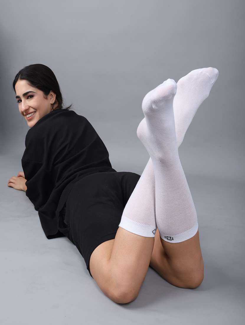 women cotton above ankle length socks combo - 21587026 -  Standard Image - 1