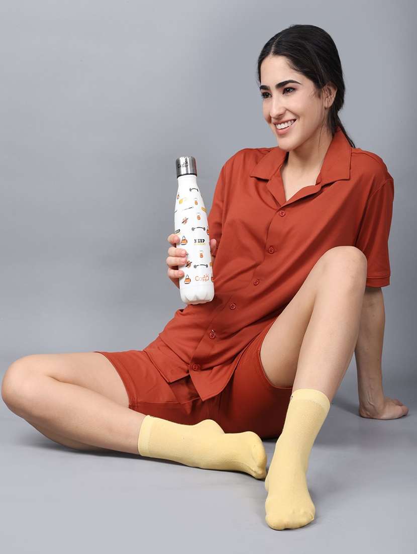 women cotton above ankle length socks combo - 21587050 -  Standard Image - 4