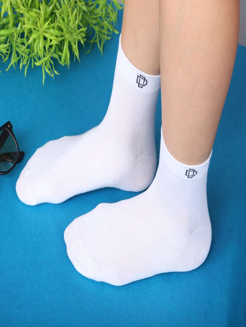 women cotton above ankle length socks combo - 21587057 -  Standard Image - 1
