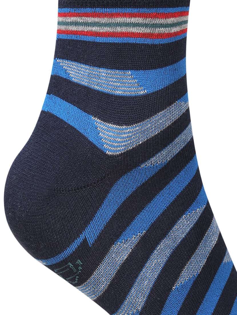 men striped cotton ankle length socks combo - 21587371 -  Standard Image - 4
