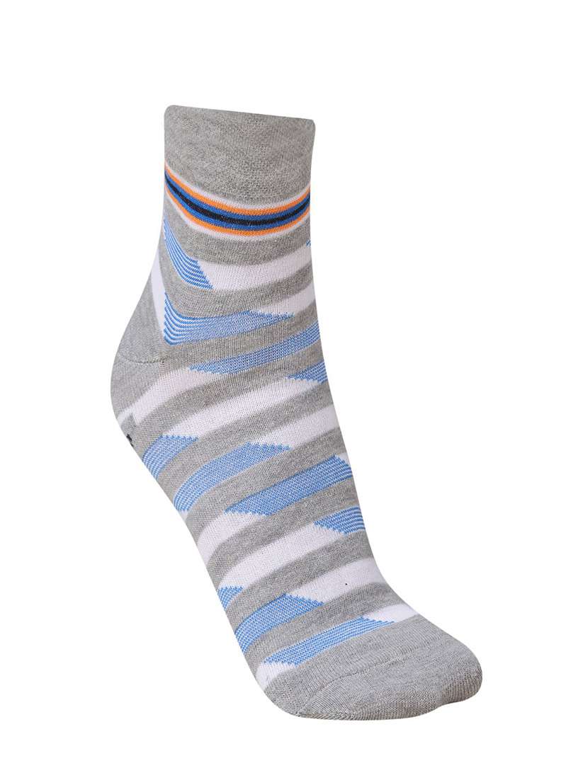 men striped cotton ankle length socks combo - 21587375 -  Standard Image - 1